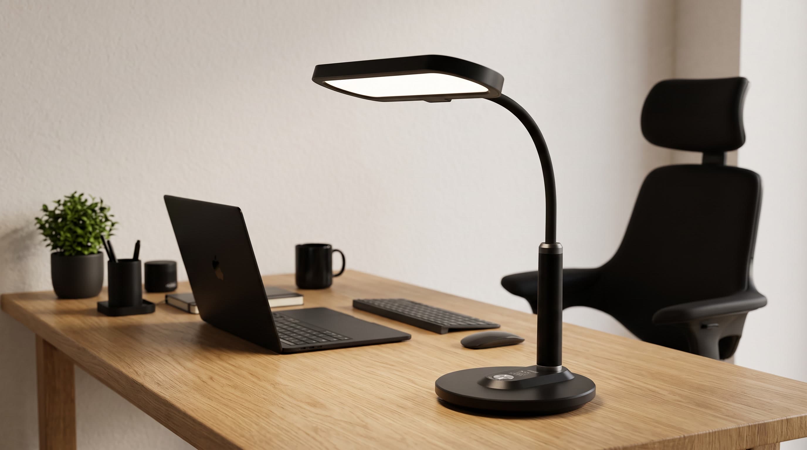 Lampka biurkowa z regulowaną barwą światła K-BL1185 CZARNY, DAFI K-BL1185 KAJA K-BL1185 CZARNY/KAJ 5901425521529