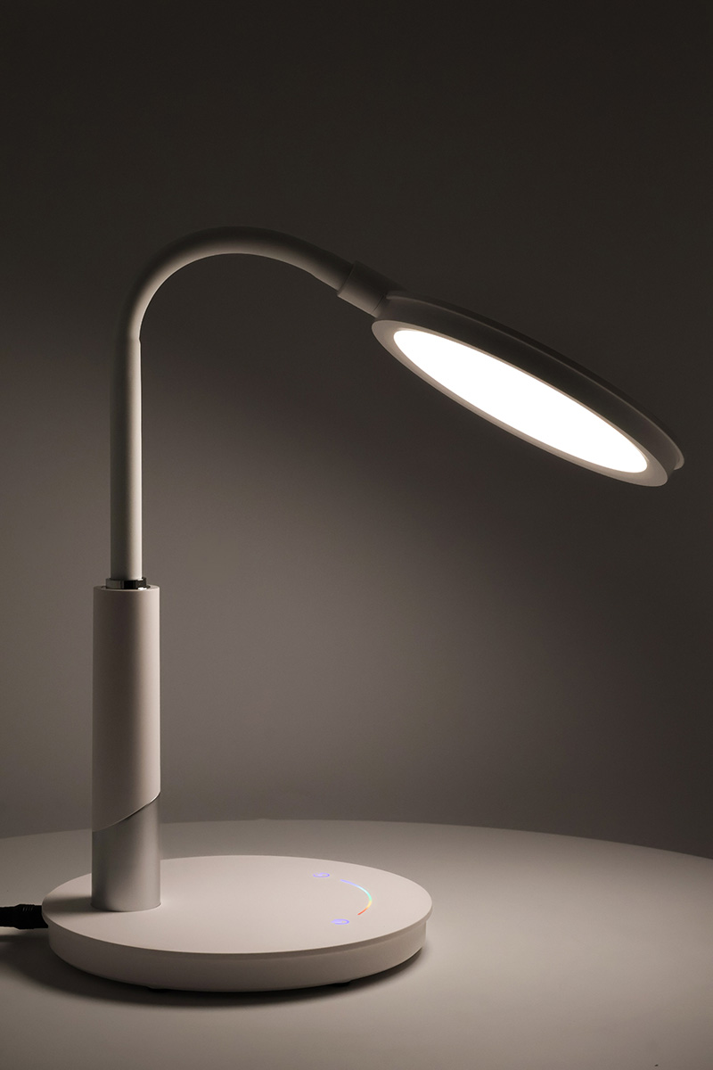 Biała lampka biurkowa, LED 10W, barwa neutralna K-BL1237 BIAŁY DINO K-BL1237 KAJA K-BL1237 BIAŁY/KAJ 5901425521611