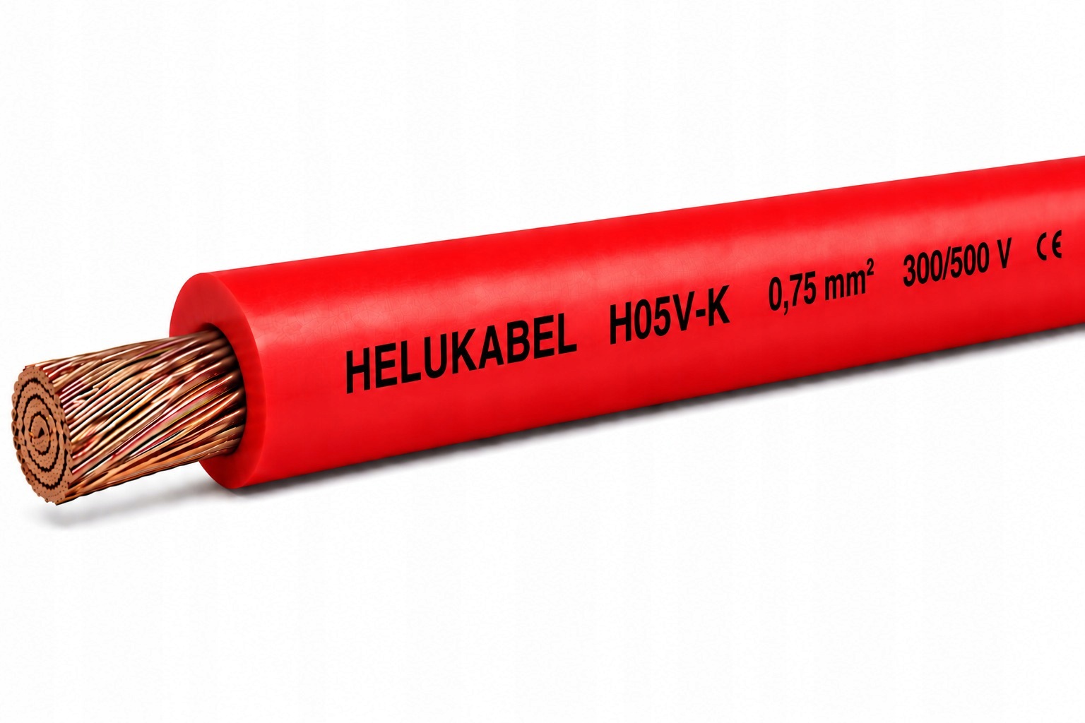 Przewód instalacyjny H05V-K 1X0,75 QMM CZERWONY PUDEŁKO, 300/500V HELUKABEL 29101/HLK 4060892000201 HELUKABEL POLSKA SP.