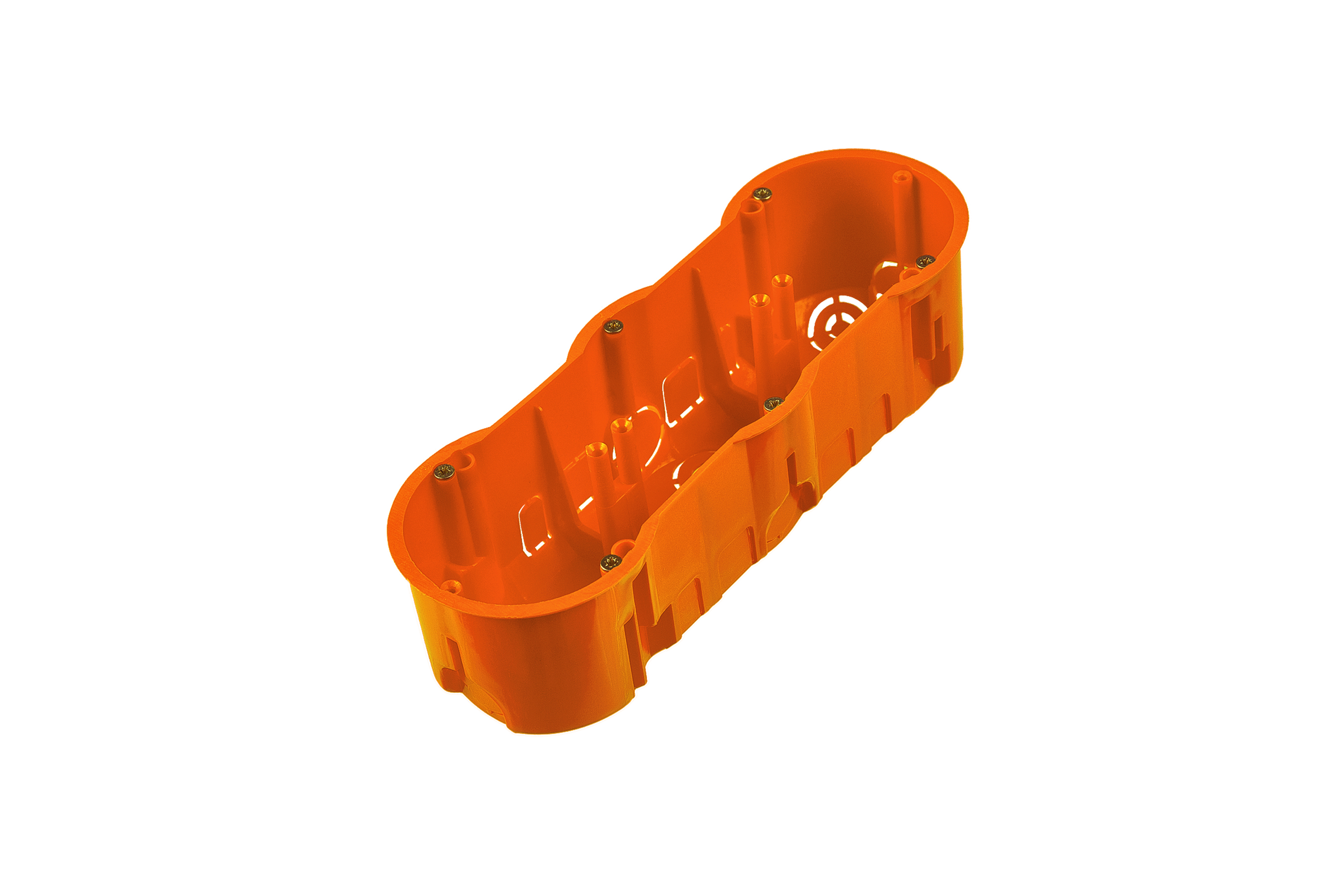 Puszka końcowa 60 potrójna z wkrętami, głęboka A.0043WPG PAWBOL A.0043WPG/PAW 5901350803806 PAWBOL SPÓŁKA AKCYJN