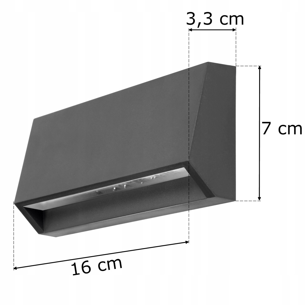 Kinkiet elewacyjny naścienny ENYE LED 3W, oprawa elewacyjna, 170lm, IP65, 4000K, ORNO AD-OP-6191L4/ORN 5908254817731
