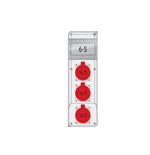 Rozdzielnica natynkowa R-BOX SLIM 6S 3x16A/5p PAWBOL B.SLIM-6S-6/PAW 5901350820377 PAWBOL SPÓŁKA AKCYJN