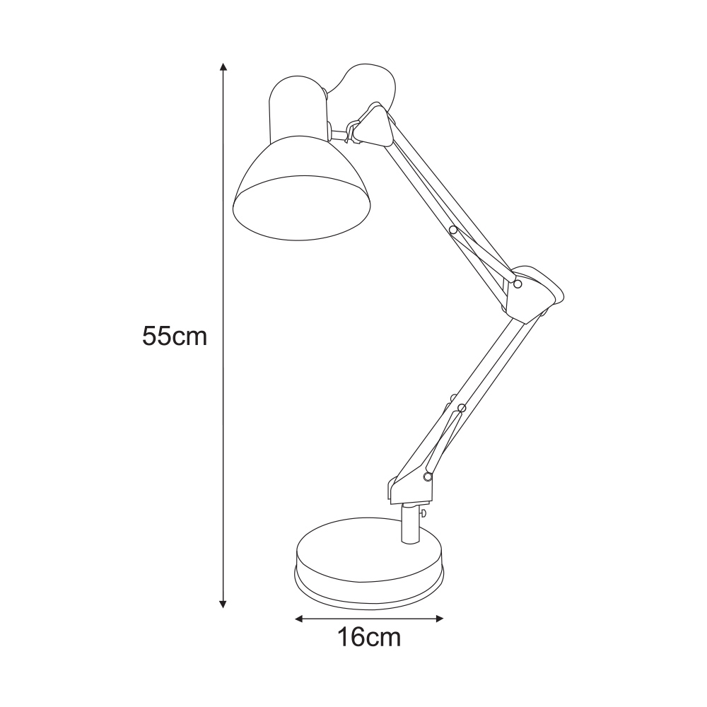 Lampka biurkowa z przegubami K-MT-COSMO CHROM K-MT-COSMO CHROM/KAJA 5901425521468