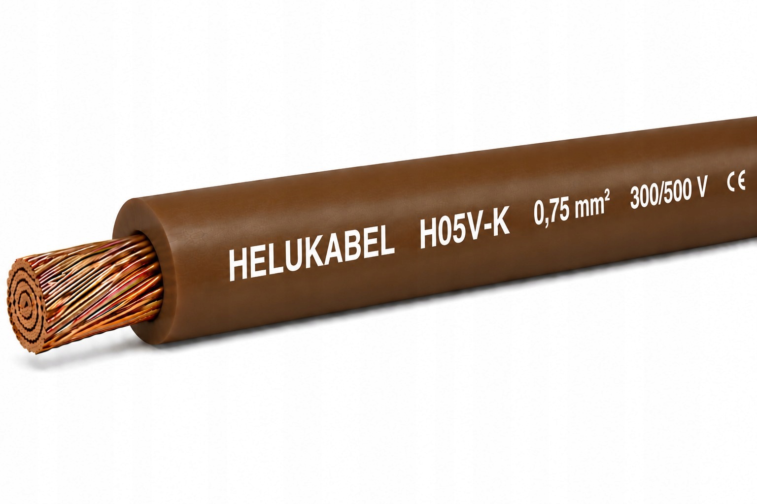 Przewóód instalacyjny H05V-K 1X0,75 QMM BRĄZOWY PUDEŁKO, 300/500V HELUKABEL 29100/HLK 4060892000195 HELUKABEL POLSKA SP.