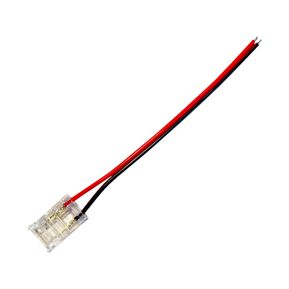 SZYBKOZŁĄCZKA DO TAŚM LED SC 2PIN COB/SMD IP20 PCB 10MM TAŚMA PRZEWÓD 10cm, PG042029, POLTRONIC PG042029/POL 5908293942029 POLTRONIC S.A.