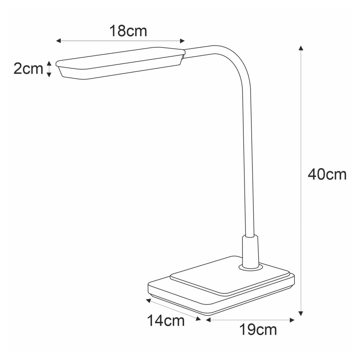 Lampka biurkowa IKA K-BL1027 CZARNY KAJA K-BL1027 CZARNY/KAJ 5901425517195