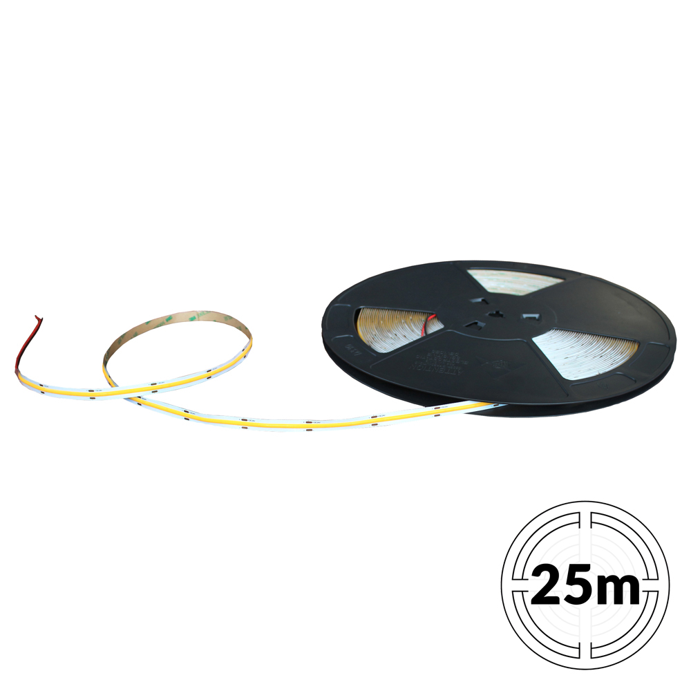 TAŚMA LED NEXTEC ST PA034581 / 24V / COB 9W / 480 LED / IP20 / 4000K +/-250K / 95lm/W / RA>90 / 25m / 10mm POLTRONIC PA034581/POL 5908293934581 POLTRONIC S.A.