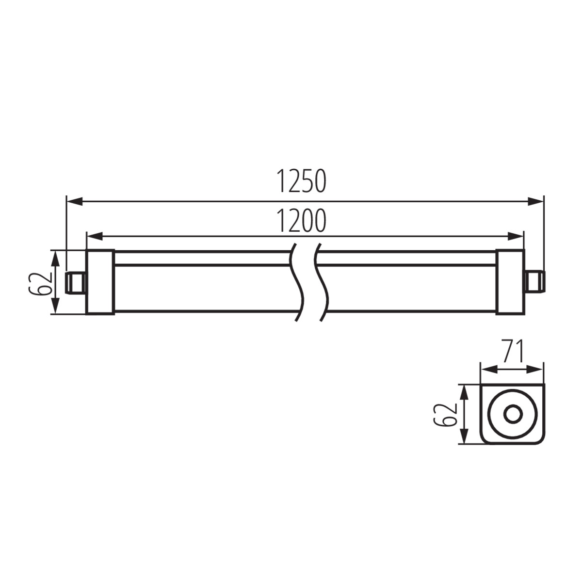 Oświetleniowa oprawa liniowa LED TP STRONG LED 48W-NW 33170 KANLUX 33170/KAN 5905339331700