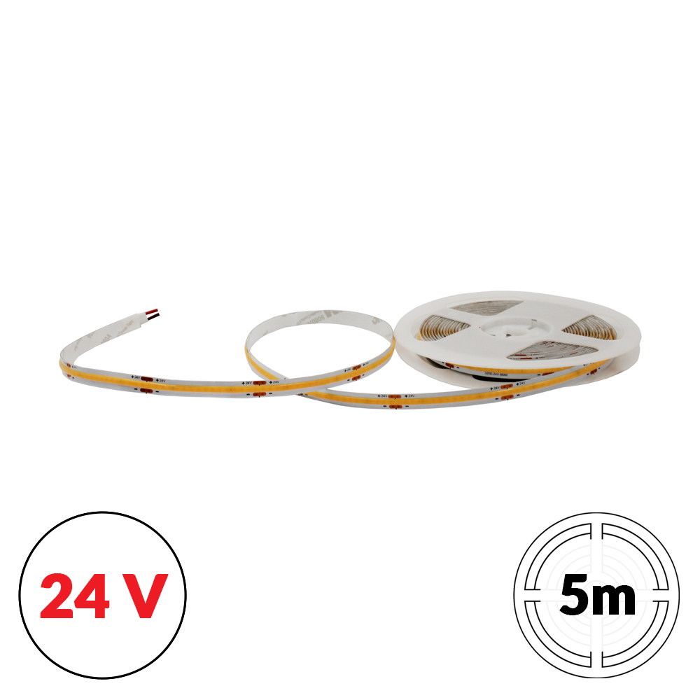 TAŚMA LED NEXTEC ST PA037292 24V COB 11W / 480LED  IP20  6000K, dł.5m, szer.8mm POLTRONIC PA037292/POL 5908293937292 POLTRONIC S.A.
