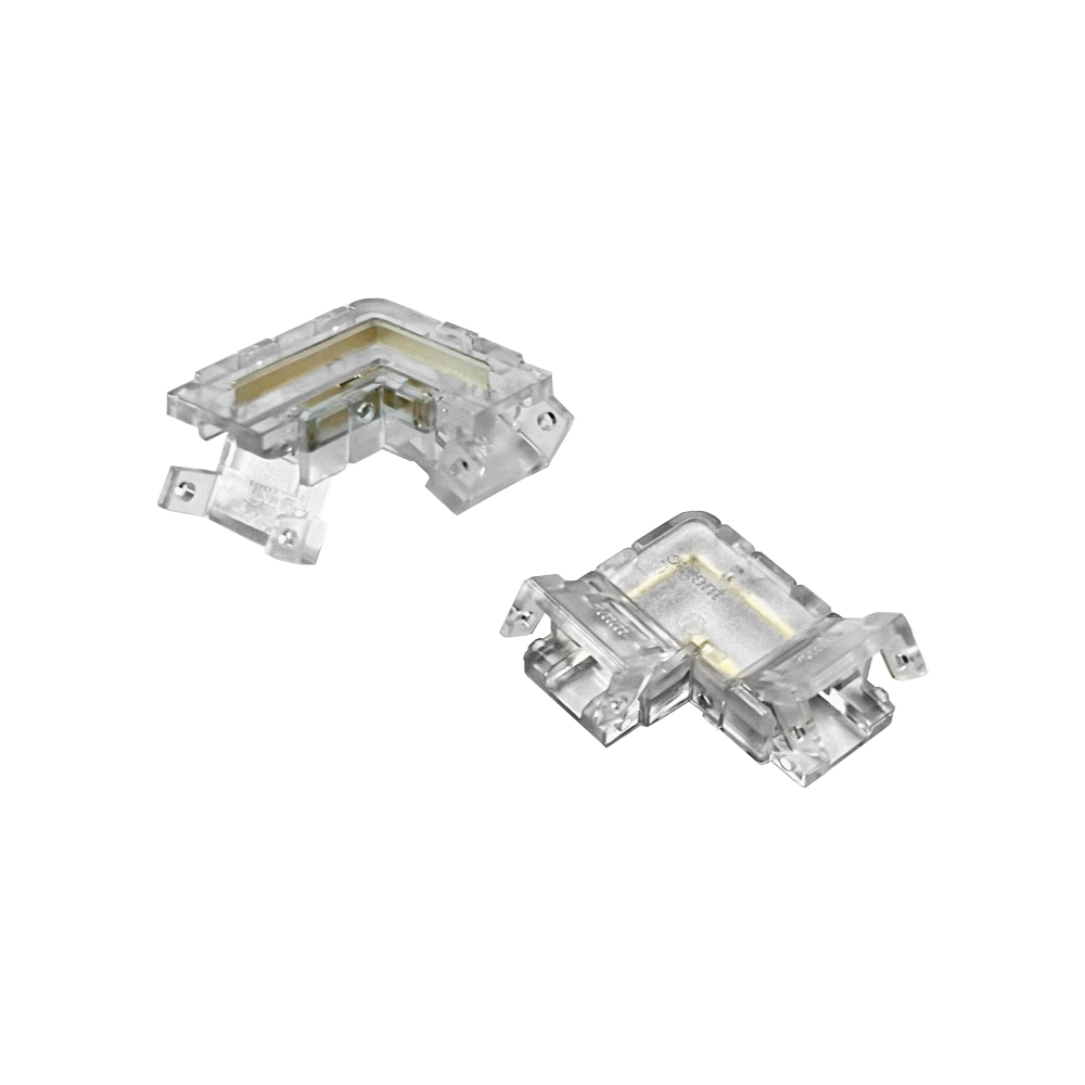 SZYBKOZŁĄCZKA DO TAŚM LED JEDNOKOLOROWYCH PG038374 COB IP20 8MM NAROŻNA TYP L PG038374/POL 5908293938374 NEXTEC