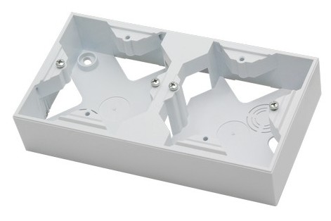 Puszka instalacyjna podwójna natynkowa Ospel Impresja Biały PNP-2Y/00/OSP 5907577441784 OSPEL