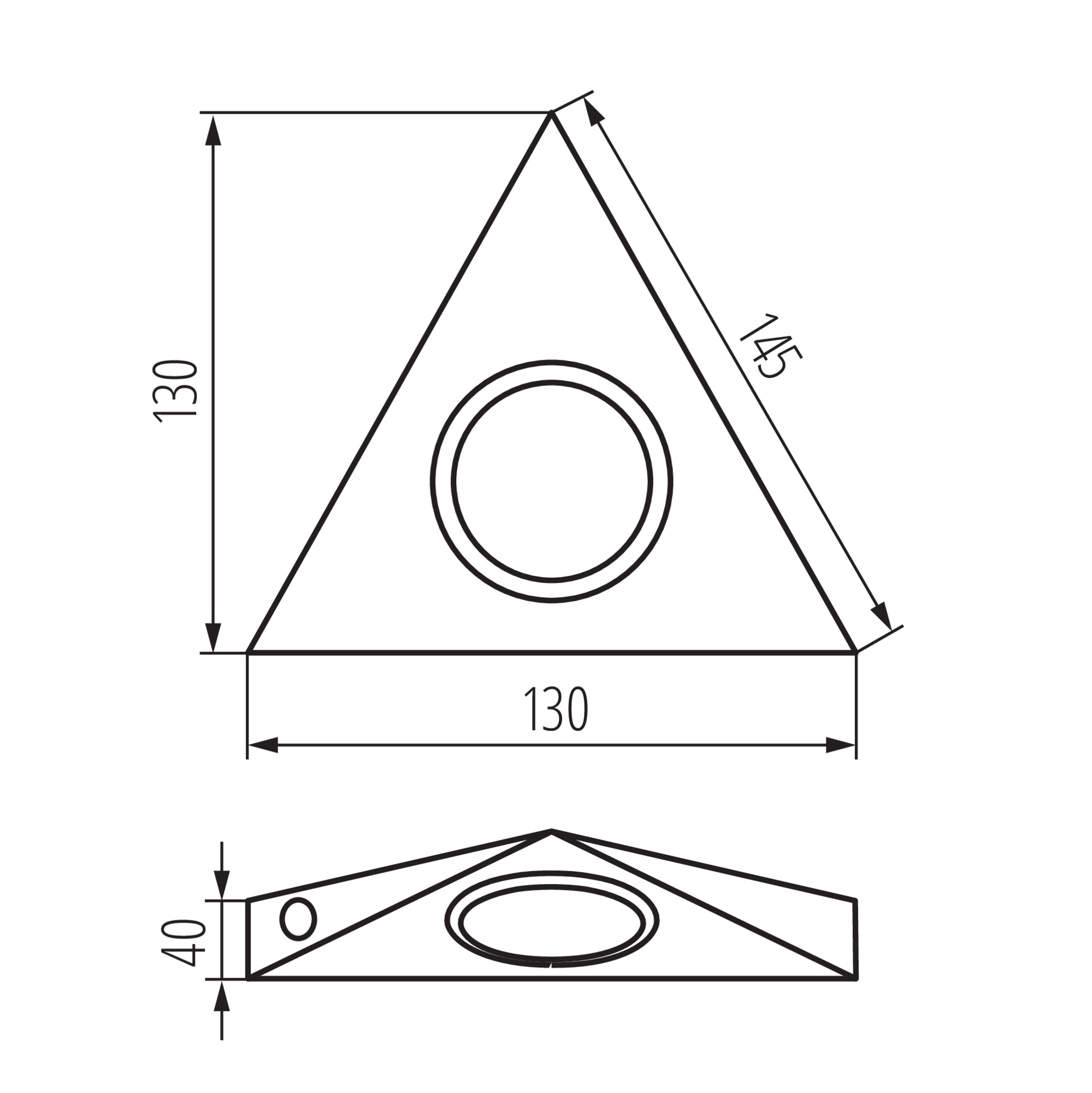 Podszafkowa oprawa ZEPO LFD-T02/S-C/M, 4386 KANLUX 4386/KAN 5905339043863