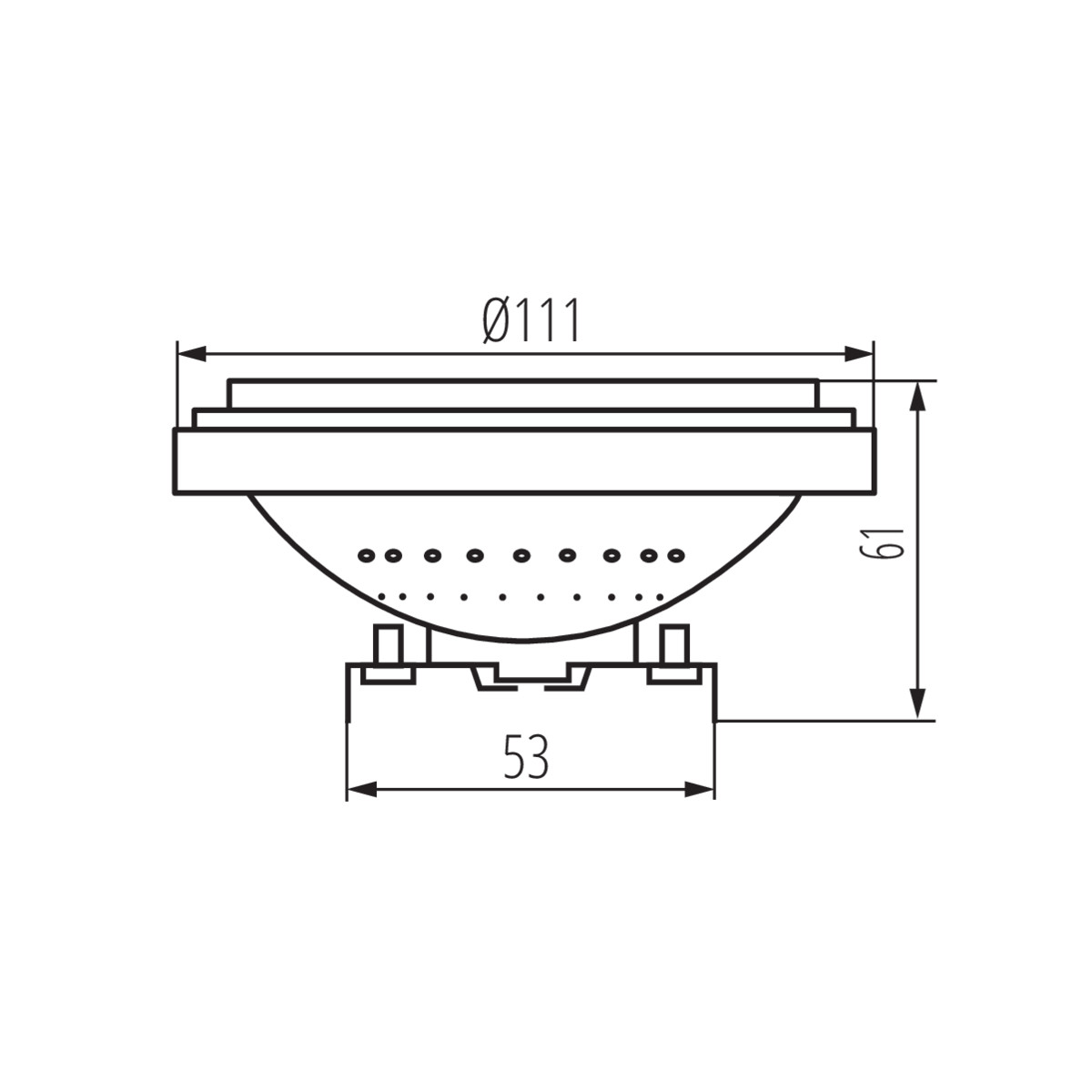Lampa z diodami LED IQ-LED AR-111 13W-NW, 35253, KANLUX 35253/KAN 5905339352538