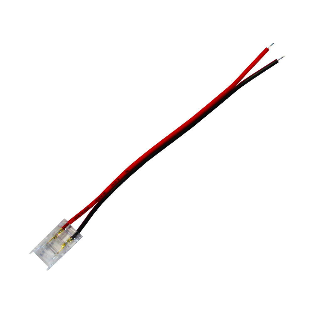 SZYBKOZŁĄCZKA DO TAŚM LED SC 2PIN COB/SMD IP20 PCB 8MM TAŚMA PRZEWÓD10cm, PG042012, POLTRONIC PG042012/POL 5908293942012 POLTRONIC S.A.