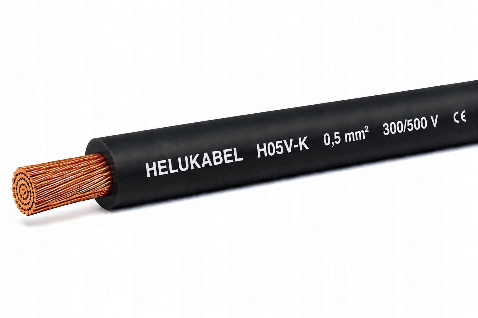 Przewód instalacyjny H05V-K 1X0,5 QMM CZARNY PUDEŁKO, 300/500V HELUKABEL 29081/HLK 4060892000003 HELUKABEL