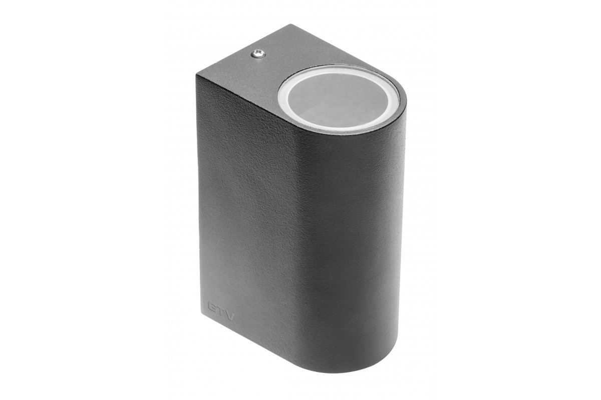 OPRAWA ŚCIENNA DWUKIERUNKOWA, TIAGO, GU10, max. 2X35W, IP54, AC 220-240V, 50/60Hz, CZARNA GTV LD-TIAGOGU10D-20/GTV 5901867162151 GTV POLAND SPÓŁKA 