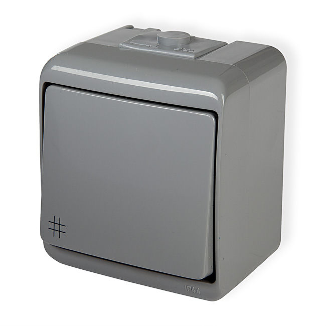 Łącznik krzyżowy popielaty hermetyczny JUNIOR 10WHE-6 KARLIK 10WHE-6/KRL 5903292638690 KARLIK ELEKTROTECHN