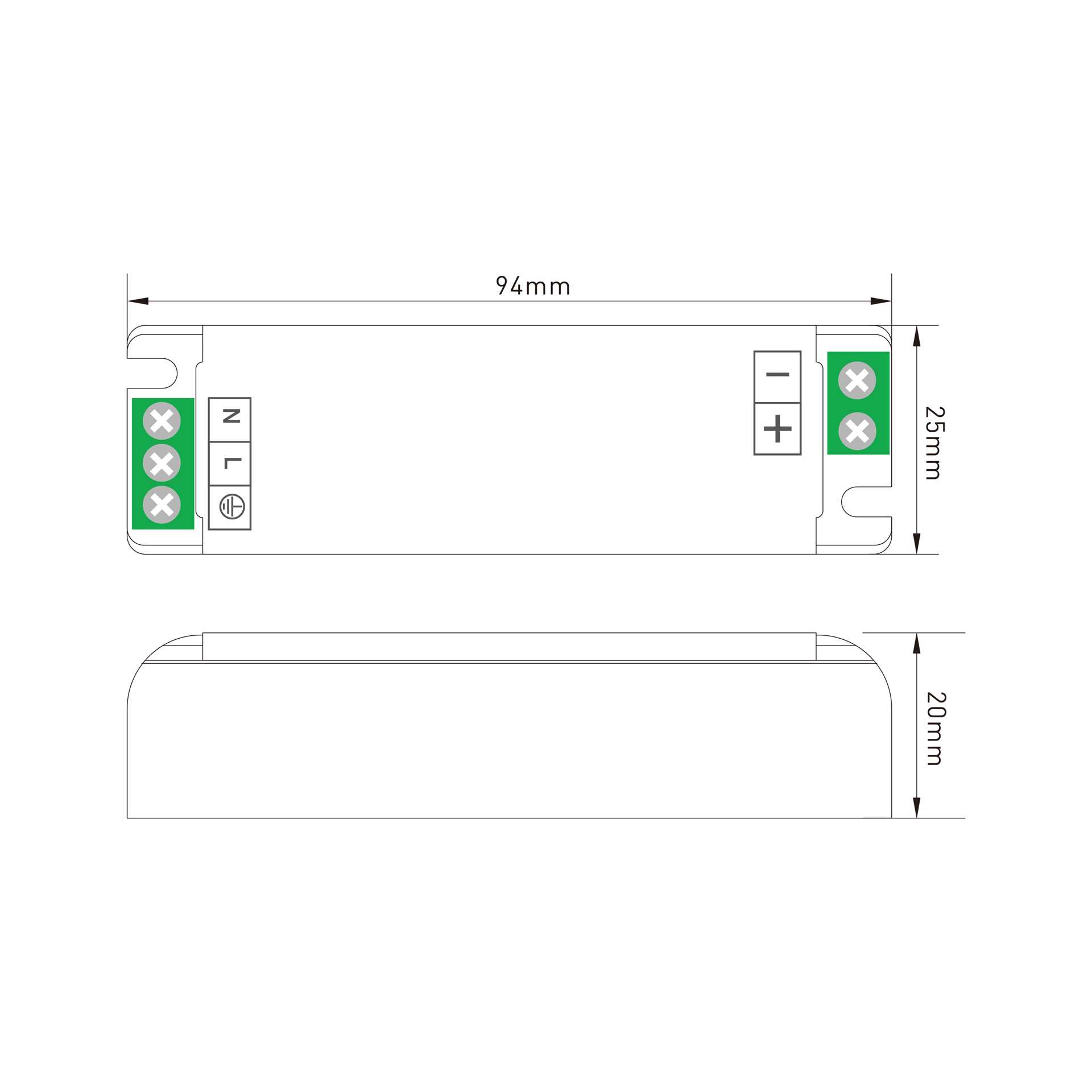 PB048007 ZASILACZ MODUŁOWY AURA 12V / IP20 / 3A / 36W POLTRONIC PB048007/POL 5908293948007