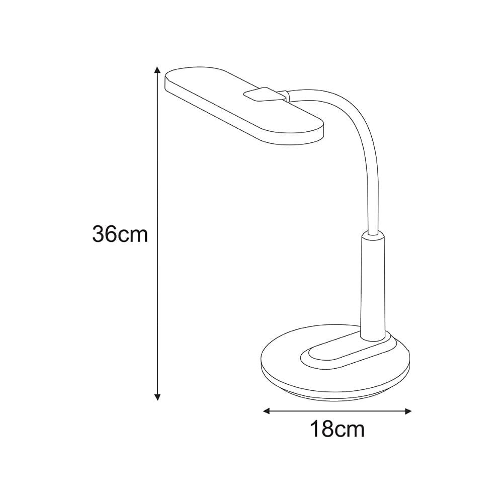 Lampka biurkowa z regulowaną barwą światła K-BL1185 CZARNY, DAFI K-BL1185 KAJA K-BL1185 CZARNY/KAJ 5901425521529