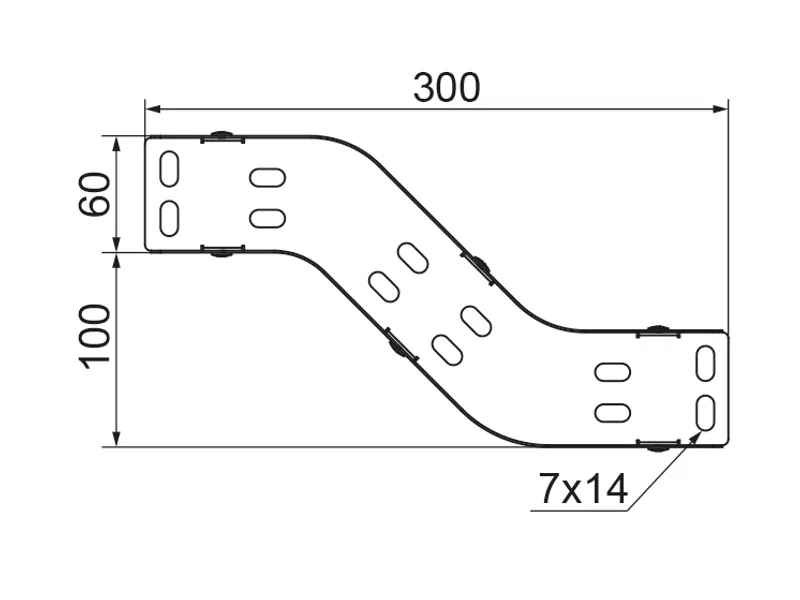 OPNJ50H60 Obejście pionowe blacha 1,00 mm 166724/BAX 5900993185560