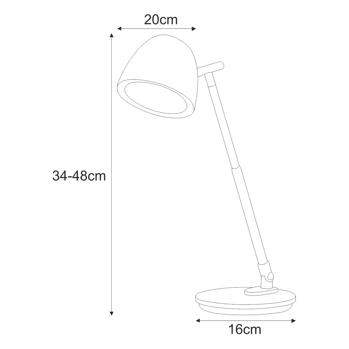 Lampka biurkowa LED K-BL1528 BIAŁY lampka BIAŁY LOLEK K-BL1528 K-BL1528 BIAŁY/KAJ 5901425523752