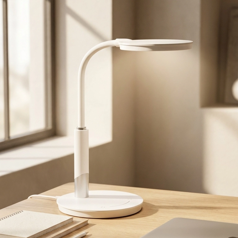 Biała lampka biurkowa, LED 10W, barwa neutralna K-BL1237 BIAŁY DINO K-BL1237 KAJA K-BL1237 BIAŁY/KAJ 5901425521611