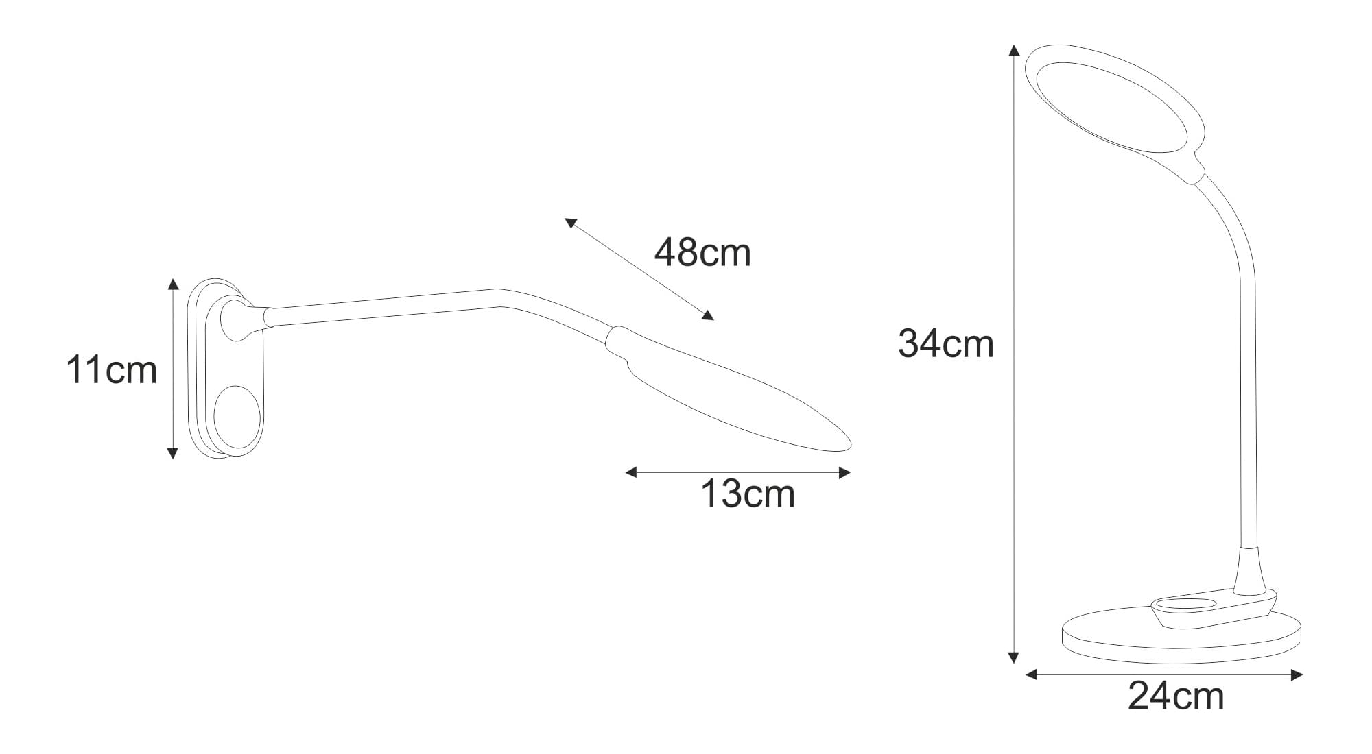 Lampka biurkowa Biała K-BL1153 KAJA K-BL1153 BIAŁY//KAJ 5901425523813