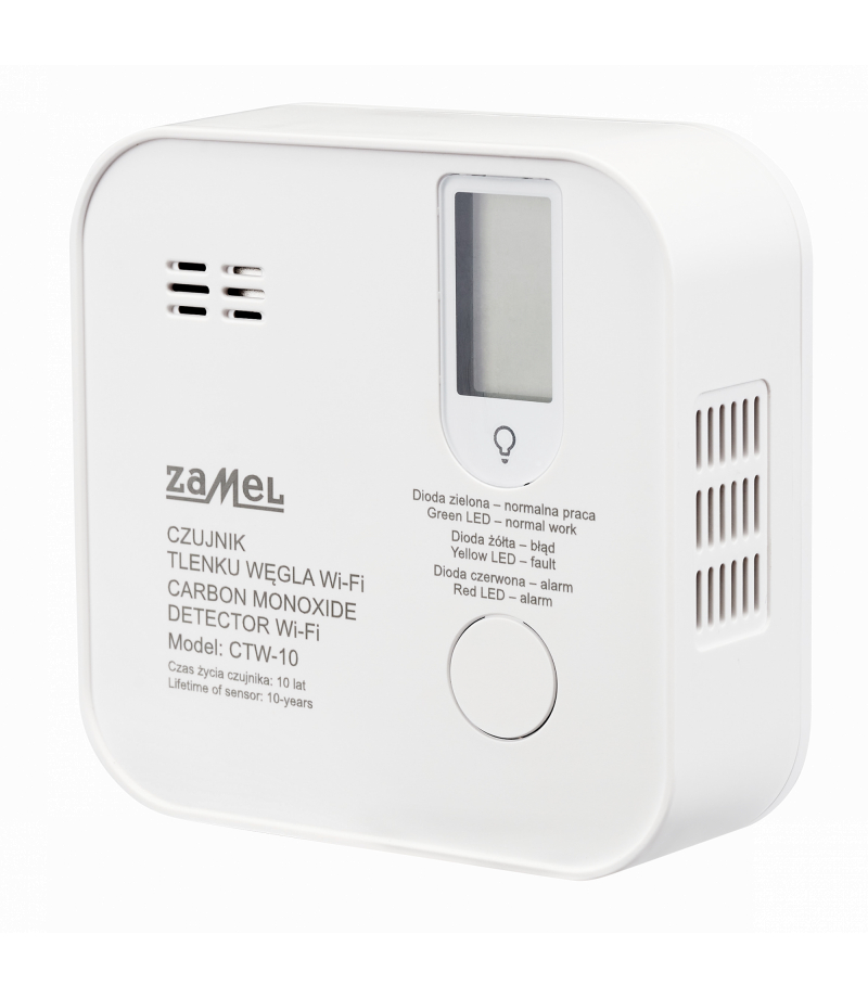 CZUJNIK TLENKU WEGLA WI-FI TUYA TYP: CTW-10 ctw-10, GAR10000082-WUN, ZAMEL GAR10000082-WUN/ZAM 5903669501503