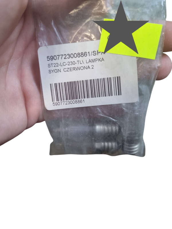 LAMPKA SYGNALIZACYJNA CZERWONA 230V LAMPKA TLĄCA  STANDARD ST22-LC-230-TL\ 5907723008861/SPA 5907723008861 SPAMEL