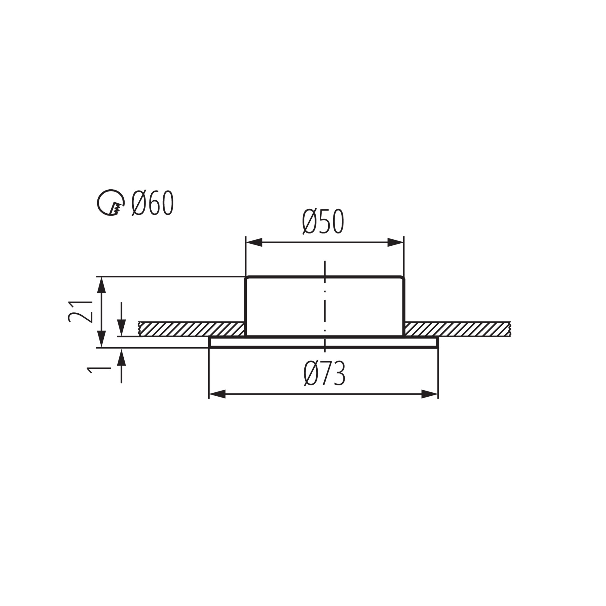 Meblowa oprawa punktowa GAVI CT-2116B-C/M, 815 KANLUX 815/KAN 5905339008152