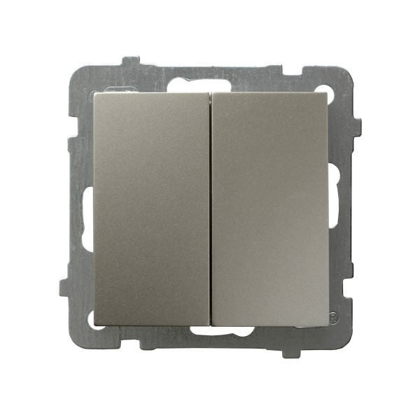 Łącznik dwugrupowy świecznikowy SATYNA LIGHT ŁP-2G/m/45 zaciski gwintowe ŁP-2G/m/45/OSP 5907577474799 OSPEL