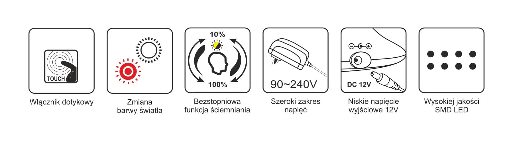 Lampka biurkowa LED K-BL1527 CZARNA, BOLEK K-BL1527 CZARNY/KAJ 5901425523691