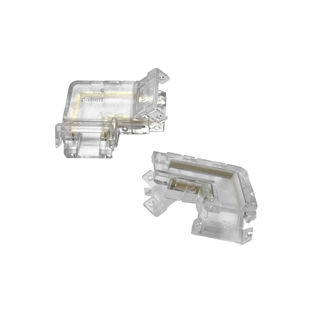 SZYBKOZŁĄCZKA DO TAŚM LED JEDNOKOLOROWYCH COB IP20 10mm NAROŻNA TYP L  PG038381 PG038381/POL 5908293938381 NEXTEC