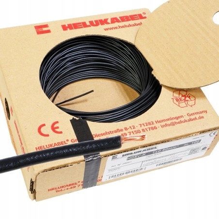 Przewód instalacyjny H05V-K 1X0,5 QMM CZARNY PUDEŁKO, 300/500V HELUKABEL 29081/HLK 4060892000003