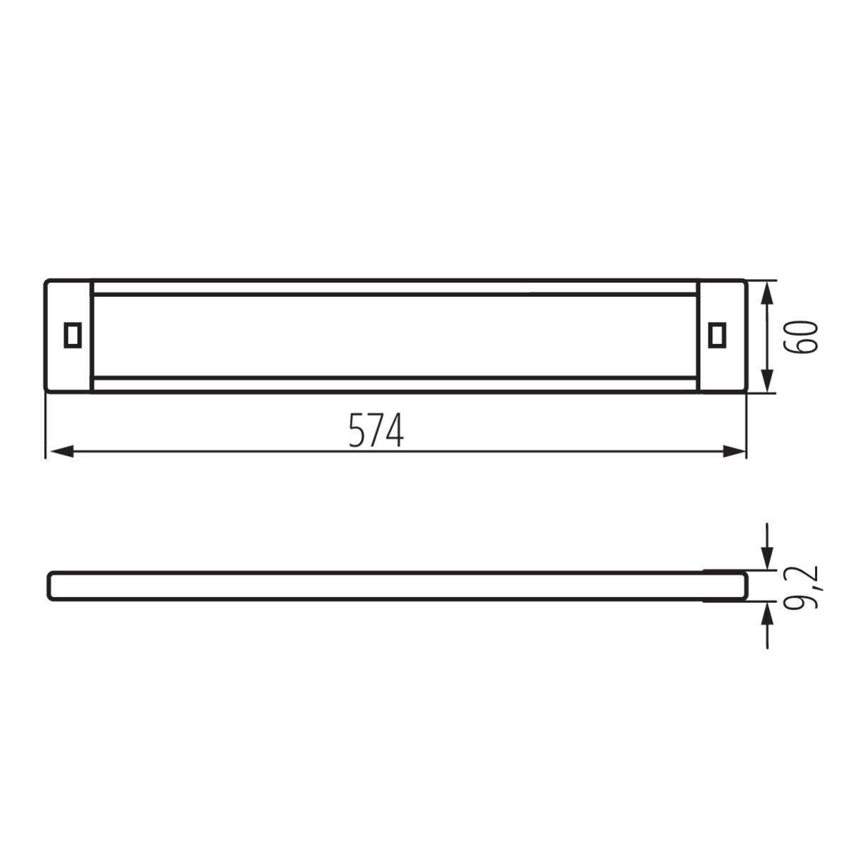 Oprawa podszafkowa LED DAXA-M-IR 9W CCTDIM W KANLUX 38120/KAN 5905339381200