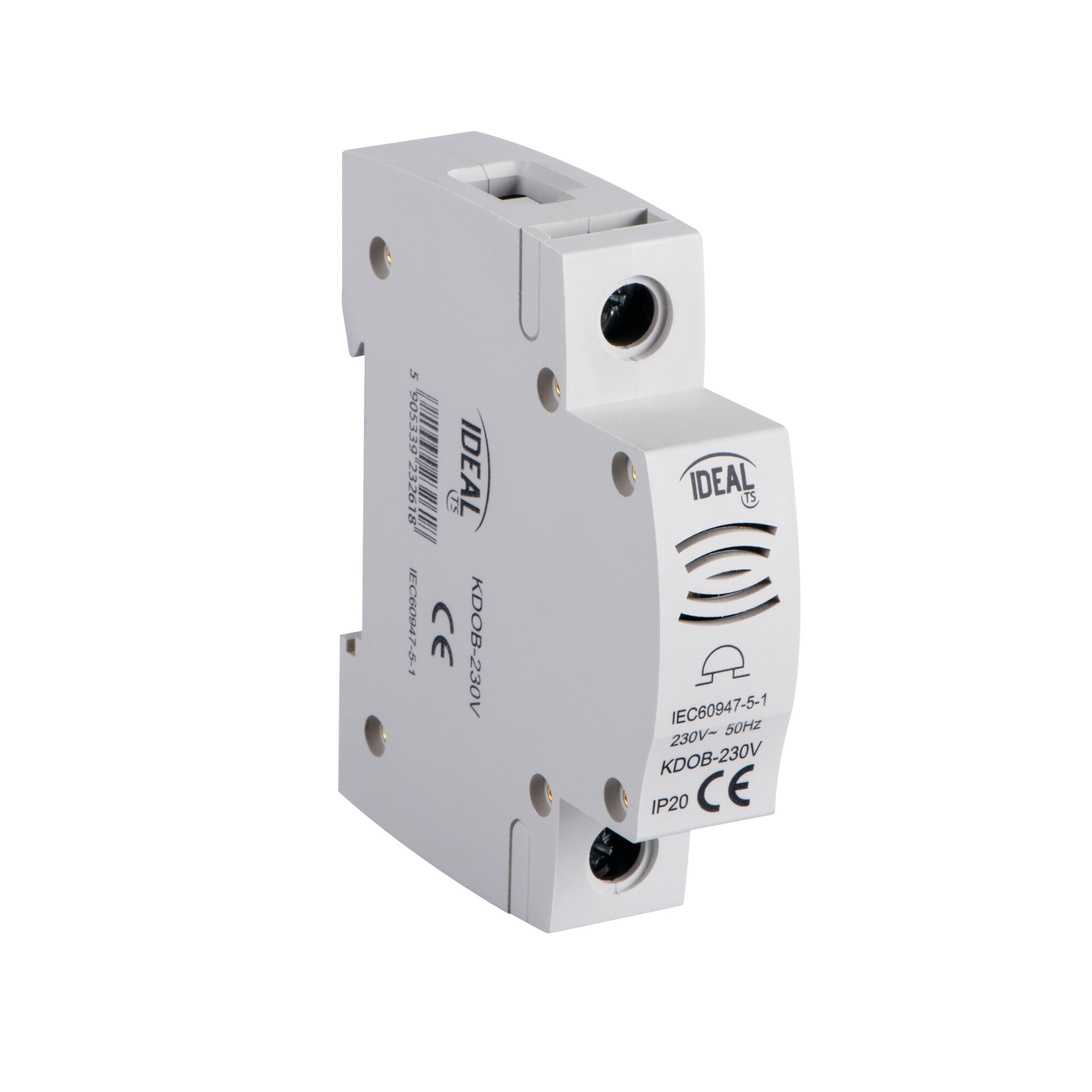 Dzwonek modułowy na szynę TH35 KDOB, KDOB-230V, KANLUX 23261/KAN 5905339232618 KANLUX S.A.