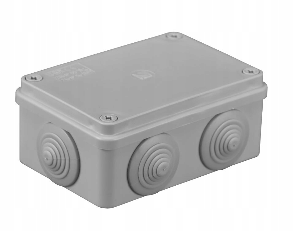 Puszka hermetyczna natynk. 120x80x50 dł.IP65 bezhalogenowa, szara S-BOX 206 PAWBOL S-BOX 206/PAW 5907484330522 PAWBOL SPÓŁKA AKCYJN