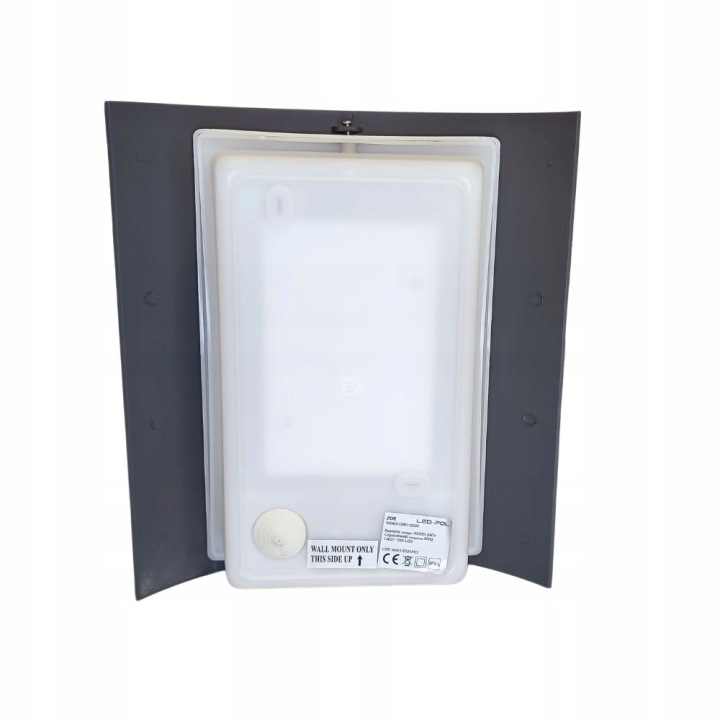 Oprawa ogrodowa LED ścienna 1xE27 230x95x260 max 12W LED IP44 ORO-ZOE-3-GREY ciemnoszary 5902533196791/LED 5902533196791