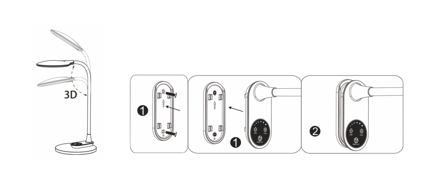 Lampka biurkowa Biała K-BL1153 KAJA K-BL1153 BIAŁY//KAJ 5901425523813
