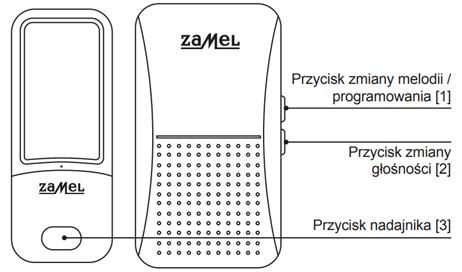DZWONEK BEZPRZEWODOWY SIECIOWY KINETYCZNY SAMBA II TYP: ST-955, SUN10000485-WUN, ZAMEL SUN10000485-WUN/ZAM 5903669483694