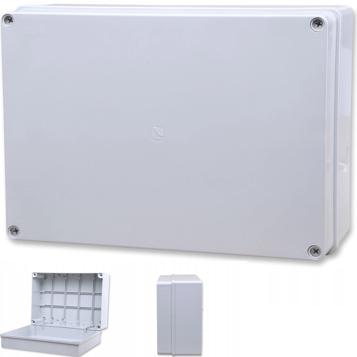 Puszka hermetyczna 300x220x120 b/dł IP65  bezhalogenowa, szara PAWBOL S-BOX 616/PAW 5907484330621 PAWBOL SPÓŁKA AKCYJN