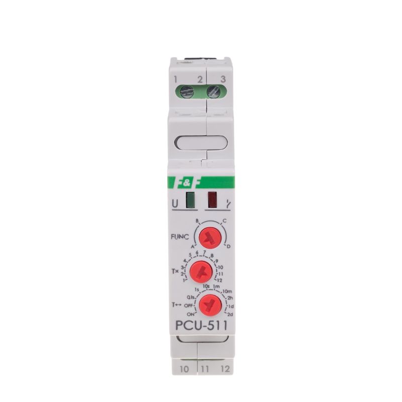 Przekaźnik czasowy, styk 1NO/NC, 12-264V, PCU-511UNI FILIPOWSKI PCU-511UNI/FIF 5908312591351