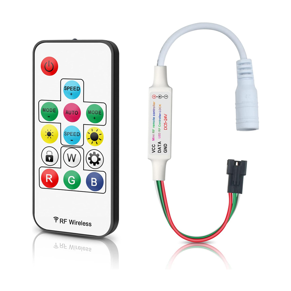 STEROWNIK RGB DIGITAL IC  PD038183 14KEYS  WTYK3 PIN PŁASKI IP20 PD038183/POL 5908293938183 NEXTEC