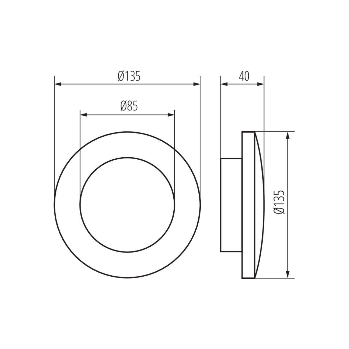 FORRO LED EL 8W grafitowy Oprawa elewacyjna 29250 KANLUX 29250/KAN 5905339292506