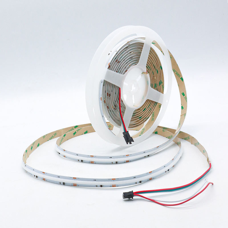 TAŚMA CYFROWA LED NEXTEC PA048717 24V COB 12W 420 LED IP20 RGB Digital dł.5m, szer.10mm POLTRONIC PA048717/POL 5908293948717 POLTRONIC S.A.