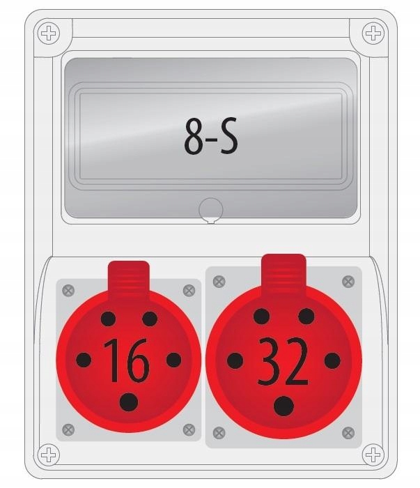 Rozdzielnica R-BOX 240 8S 1x32/5, 1x16/5 puste okno PAWBOL B.1804/PAW 5901350827536 PAWBOL SPÓŁKA AKCYJN