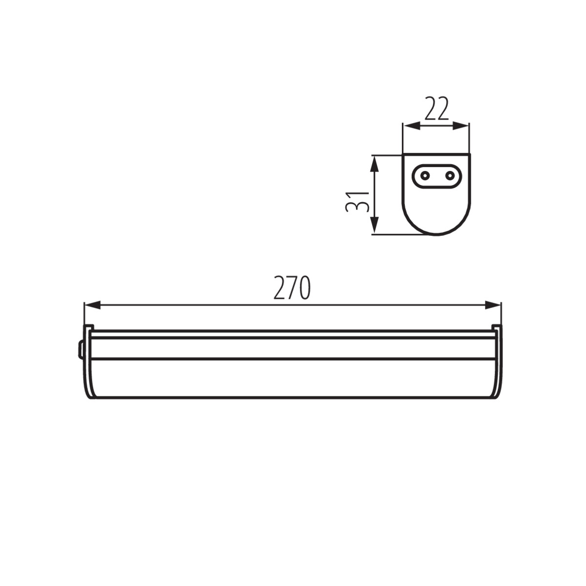 Podszafkowa oprawa linio LINUS LED 4W-NW 27590 KANLUX 27590/KAN 5905339275905