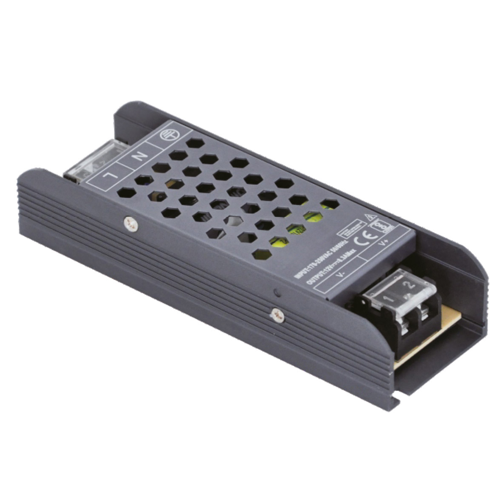 ZASILACZ LED MODUŁOWY GRAPHITE PB031764, 12V / IP20 / 8.33A / 100W POLTRONIC PB031764/POL 5908293931764 POLTRONIC S.A.