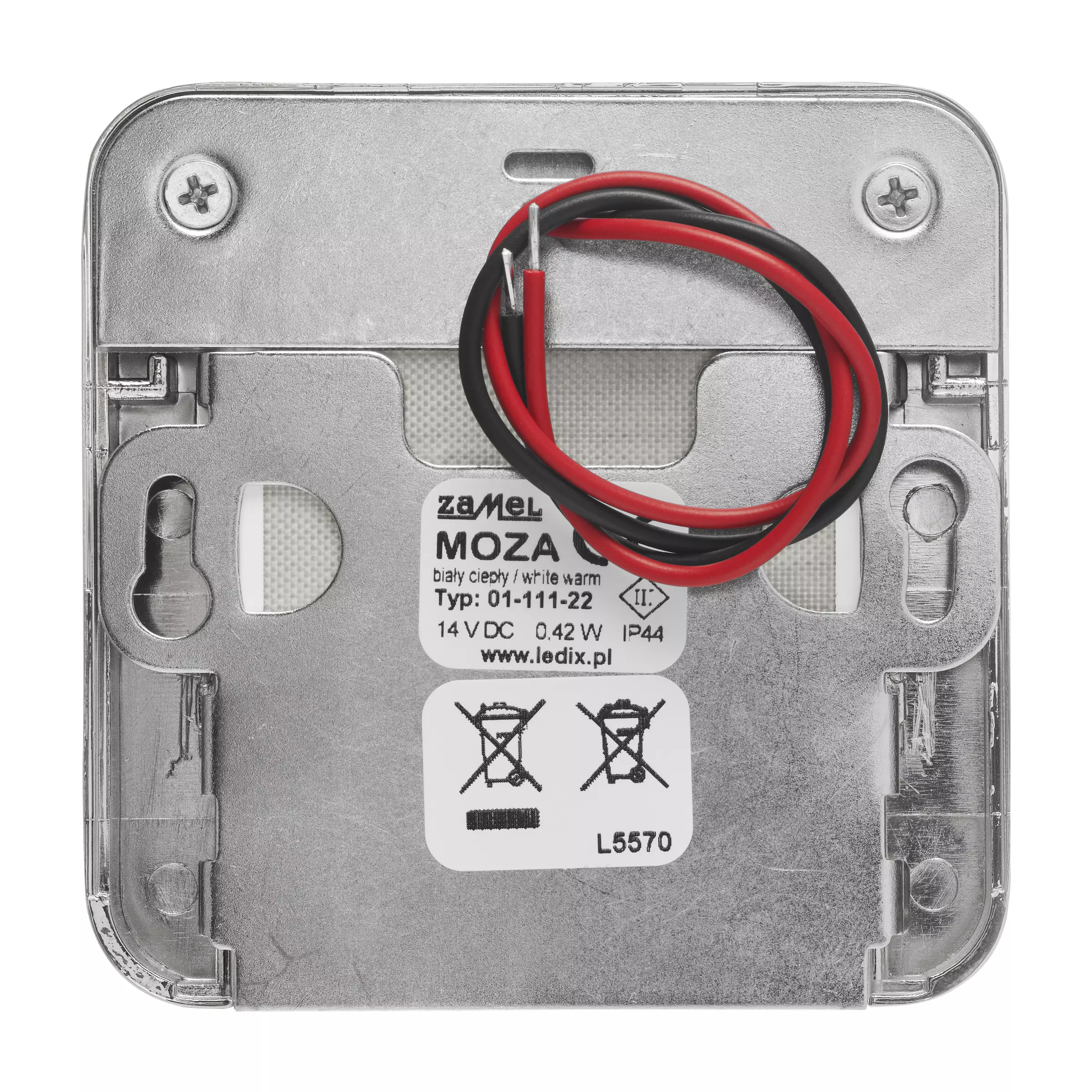 OPRAWA SCHODOWA LED MOZA NT 14V DC STA BIAŁA CIEPŁA TYP: 01-111-22, ZAMEL LED10111122/ZAM 5903669030881