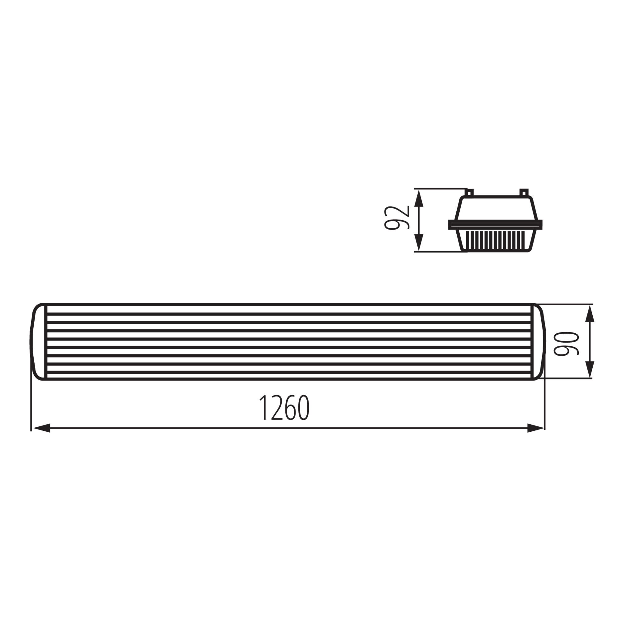 Oprawa pyłoszczelna MAH PLUS-136-4LED/PS  Oprawa do T8 LED, 22802 KANLUX 22802/KAN 5905339228024